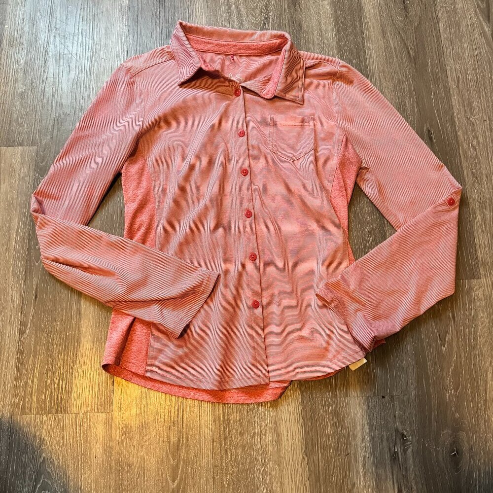 Size Large Long Sleeve Red PrAna Top